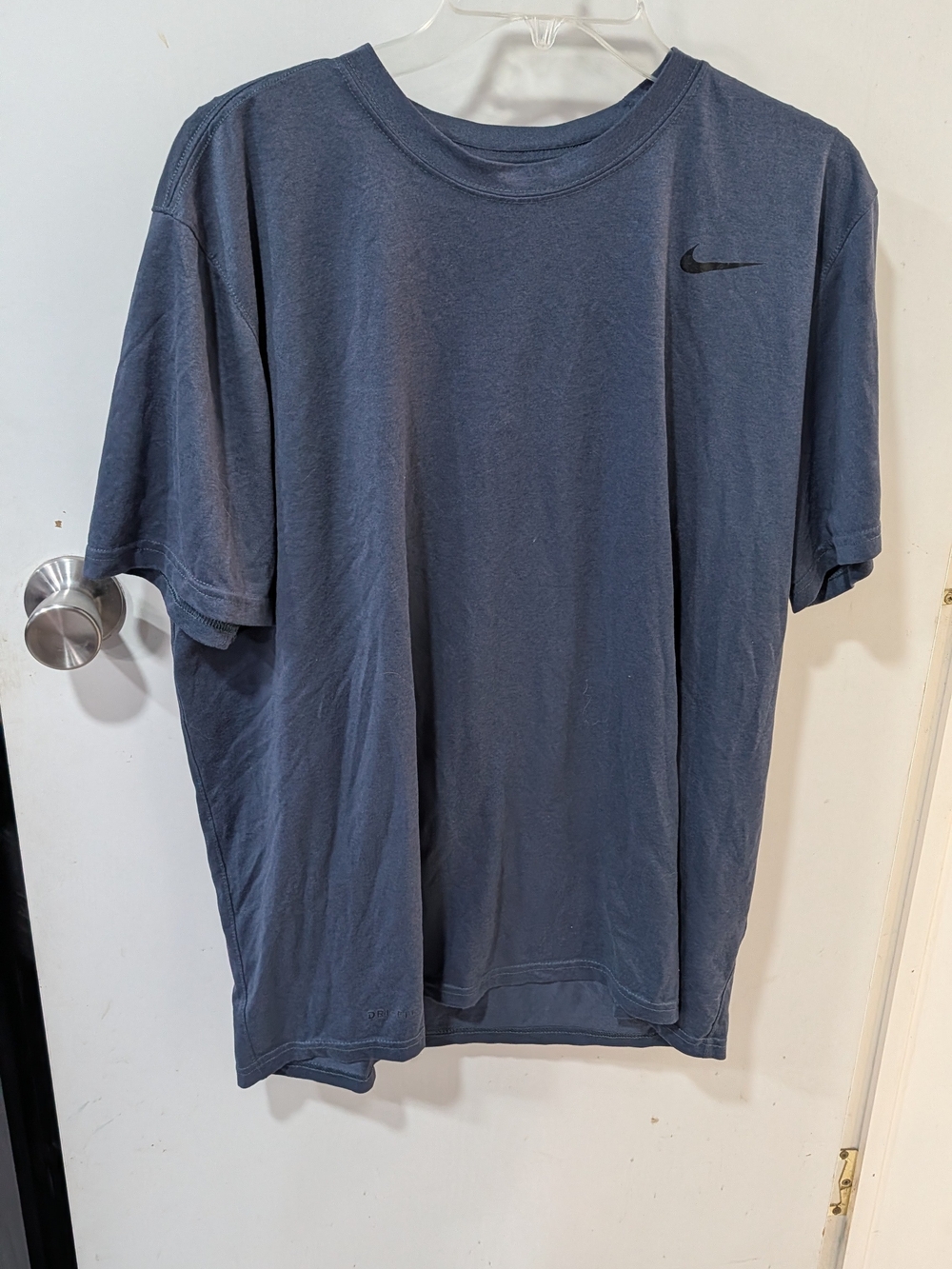 Nike Men's Navy Blue Short-Sleeve Dri-FIT T-Shirt